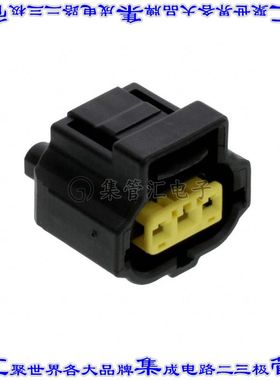 184034-1 矩形连接器外壳3POS插头5mm母形插口黑色自由悬挂