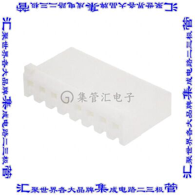 647402-8 矩形连接器外壳8POS插座3.96mm母形插口天然色自由悬挂