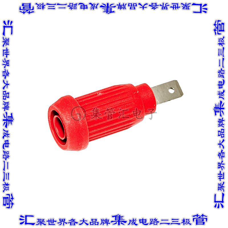 BU-31603-2 接插件连接器CONN BANANA JACK SOLDER TABS RED