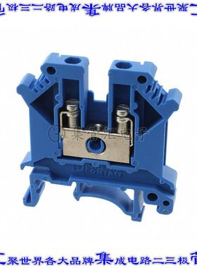 3004090 端子块连接器2POS馈通式6.2mm蓝色10-30AWG