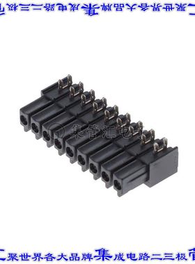 1830485 端子块连接器9POS接头母型插口3.5mm黑色90DEG通孔