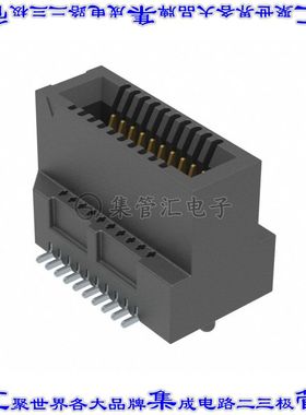 MEC8-110-01-L-DV-A 卡边缘连接器20POS母头2排0.8mm黑色镀金