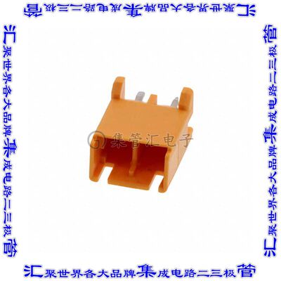 3-1376382-4 针座连接器2POS接头5mm公形插针通孔直针锡