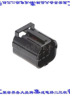 344267-1 矩形连接器外壳6POS插座2排4.8mm公形引脚黑色自由悬挂