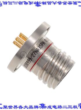 D38999/27NA35PN 圆形连接器6POS插座公形引脚焊杯镀金面板安装