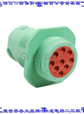 AHD17-9-1939PES80 圆形连接器9POS插座外壳用于公插针绿色面板安