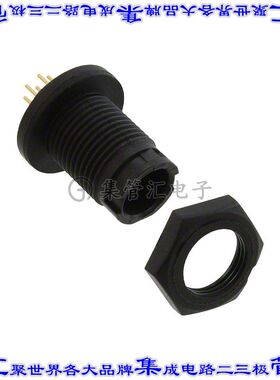 EN2P7M26P 圆形连接器7POS插座公形引脚焊接镀金面板安装通孔