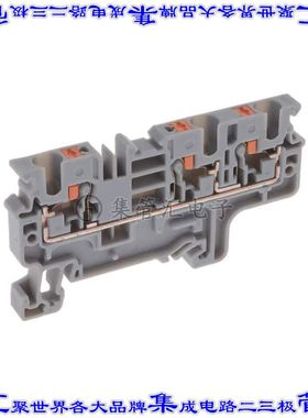 CP4/3 端子块连接器3POS馈通式6.0mm灰色10-24AWG