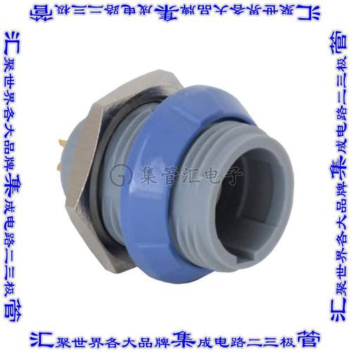 PLB1G620007 圆形连接器7POS插座母插口焊杯镀金面板安装