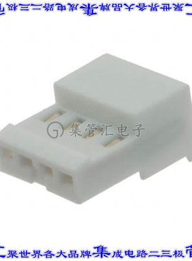 3-641191-4 矩形连接器4POS插座2.54mm母插口白色IDC镀金自由悬挂