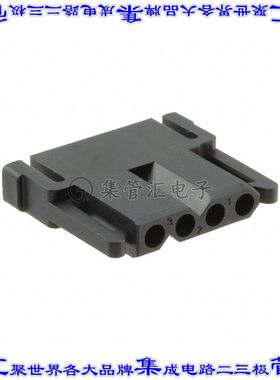 TST04PF00 矩形连接器外壳4POS插头5.08mm母形插口黑色自由悬挂