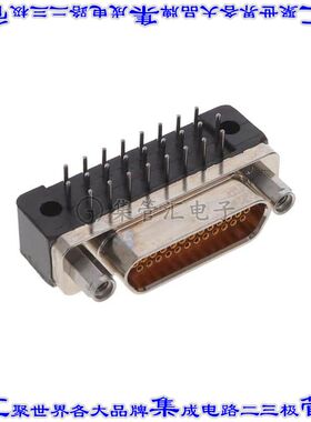 MDM-25SCBRP-L61-A174 连接器25POS插座母插口2排D-TYPE型面板安