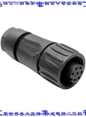 C01610D00601012 圆形连接器7(6+PE)插头外壳用于母插口黑色蓝色