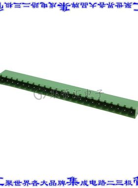 1757679 端子块连接器23POS接头公引脚带罩5mm绿色90DEG通孔