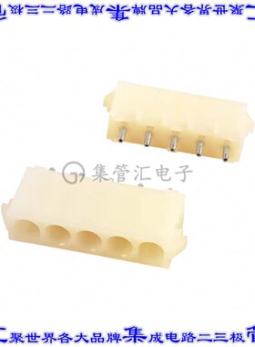 640467-1 针座连接器5POS插座6.35mm母形插口通孔直针锡