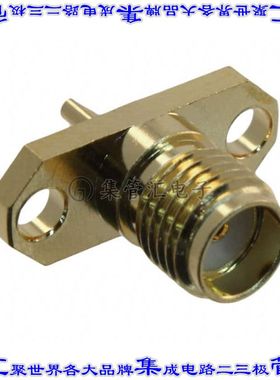 132143 同轴连接器SMA插座母插槽焊杯50欧姆面板安装