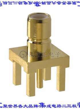 142138 同轴连接器SMB插孔公引脚焊接50欧姆通孔