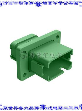 AT04-12PC-BL05 矩形连接器外壳12POS插座2排公形引脚绿色面板安