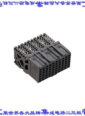 764601020 0764601020背板连接器60POS插座母插口6排板边缘通孔直