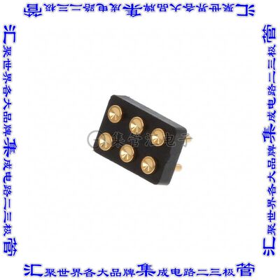 PH2-3F-06-FVP-24415-C1 弹簧式连接器6POS活塞型2排2.5mm通孔镀