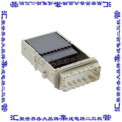 1733590001 插拔式连接器140POS带机架的插座CDFP通孔直角压配镀