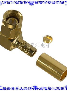 132194 同轴连接器SMA插头公引脚焊接50欧姆自由悬挂直角