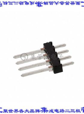 87348-4 针座连接器4POS接头2.54mm公形插针通孔直针锡