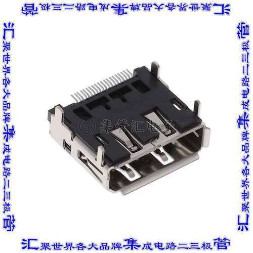 DP1RD20JQ2R400 连接器DisplayPort插座20POS 显示器端口 1.1a表