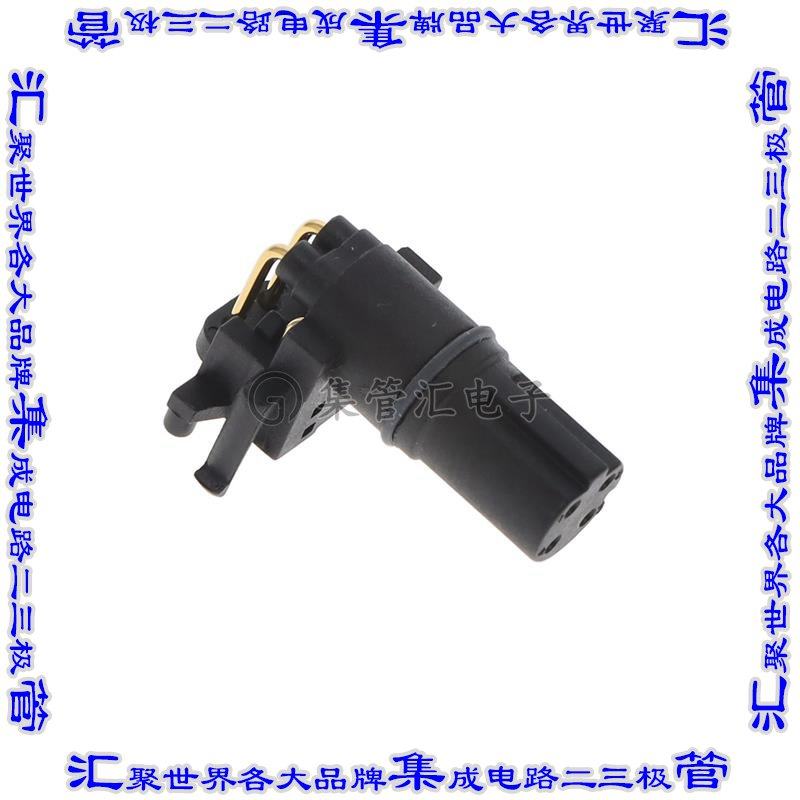 MSAS-04PMMR-EE0001 圆形连接器4POS插座公形引脚焊接镀金通孔直