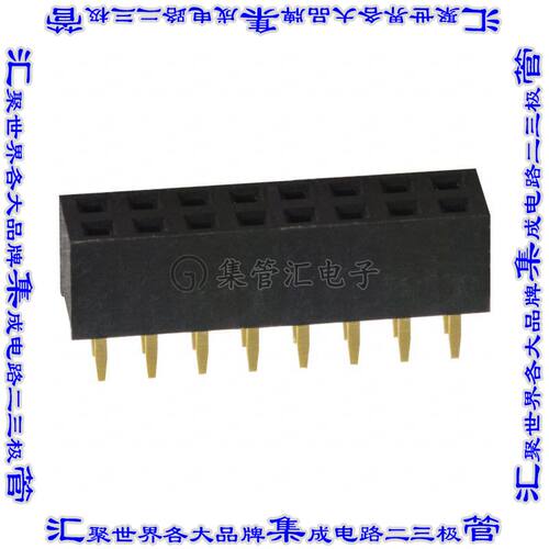 NPPN082AFCN-RC 针座连接器16POS插座2排2mm母形插口通孔直针镀金