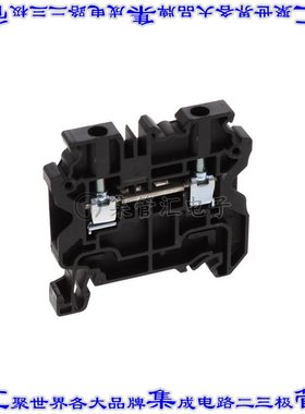 CY4/BL 端子块连接器2POS馈通式6.0mm黑色10-24AWG