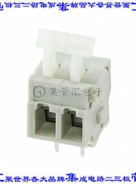 2834082-1 线对板连接器2POS接线端子5mm通孔水平带板