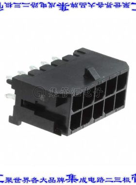 10132450-1021GLF 针座连接器10POS接头2排3mm公形插针通孔直针锡