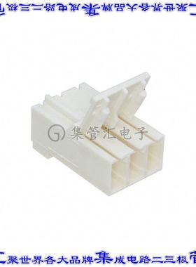 1241964-3 矩形连接器外壳3POS 5mm母形插口天然色自由悬挂