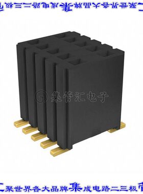 M52-5150545 针座连接器10POS插座2排1.27mm母形插口表贴SMD镀金