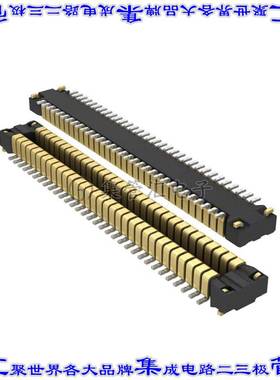 AXT664124 板对板连接器64POS接头中央触点带2排0.4mm表贴SMD镀金