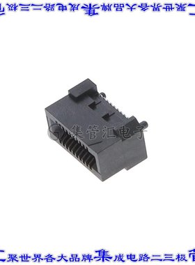 HSEC8-110-01-S-DV-A-TR 卡边缘连接器20POS母头2排0.8mm黑色镀金