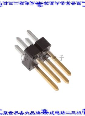 68491-104HLF 针座连接器4POS接头2排2.54mm公形插针通孔直针镀金