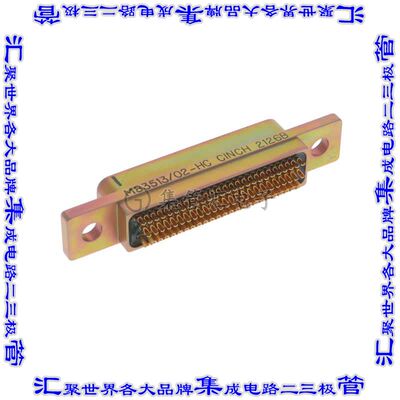 M83513/02-HC 连接器100POS插座母插口4排D-TYPE型面板安装