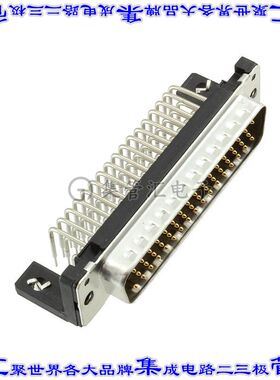 9665626812 09665626812连接器50POS插头公引脚3排D-Sub通孔直角