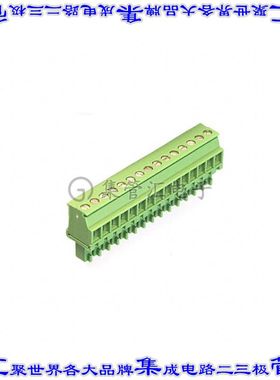 1827253 端子块连接器15POS插头母插口3.81mm绿色自由悬挂