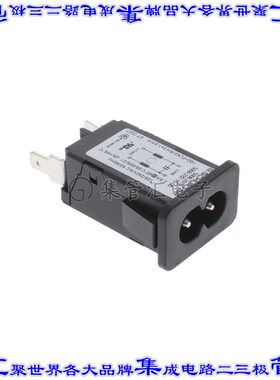 5008.2012 电源接入连接器2POS插座公形引脚IEC320-C8面板安装卡