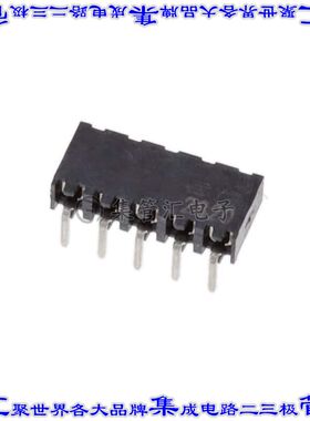 2314930-5 针座连接器5POS插座2mm母形插口通孔直角镀金