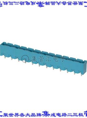 TBP05R2-762-12BE 端子块连接器12POS接头公引脚带罩7.62mm蓝色垂
