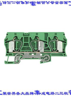 1768310000 端子块连接器3POS接地地面12.1mm绿色黄色4-14AWG
