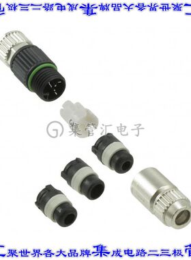 21021512305 圆形连接器3POS插座母插口IDC镀金自由悬挂