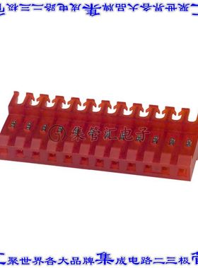 4-640601-2 矩形连接器12POS插座3.96mm母插口红色IDC锡自由悬挂