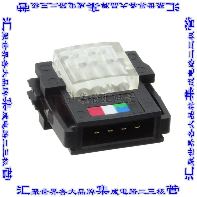 DCN4-BR4 矩形连接器4POS插头公引脚IDC自由悬挂