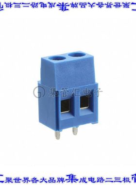 796681-2 线对板连接器2POS接线端子5mm通孔水平带板