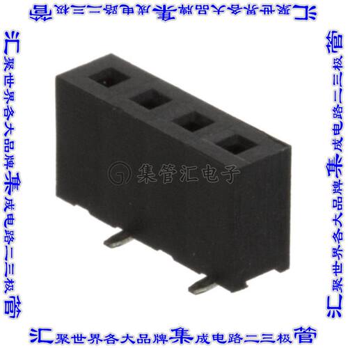 NPPN041BFLC-RC 针座连接器4POS插座2mm母形插口表贴SMD镀金